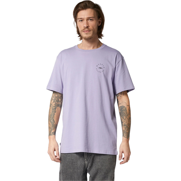 2023 Mystic Mens Stoked Tee 35105.230168 - Dusty Lilac